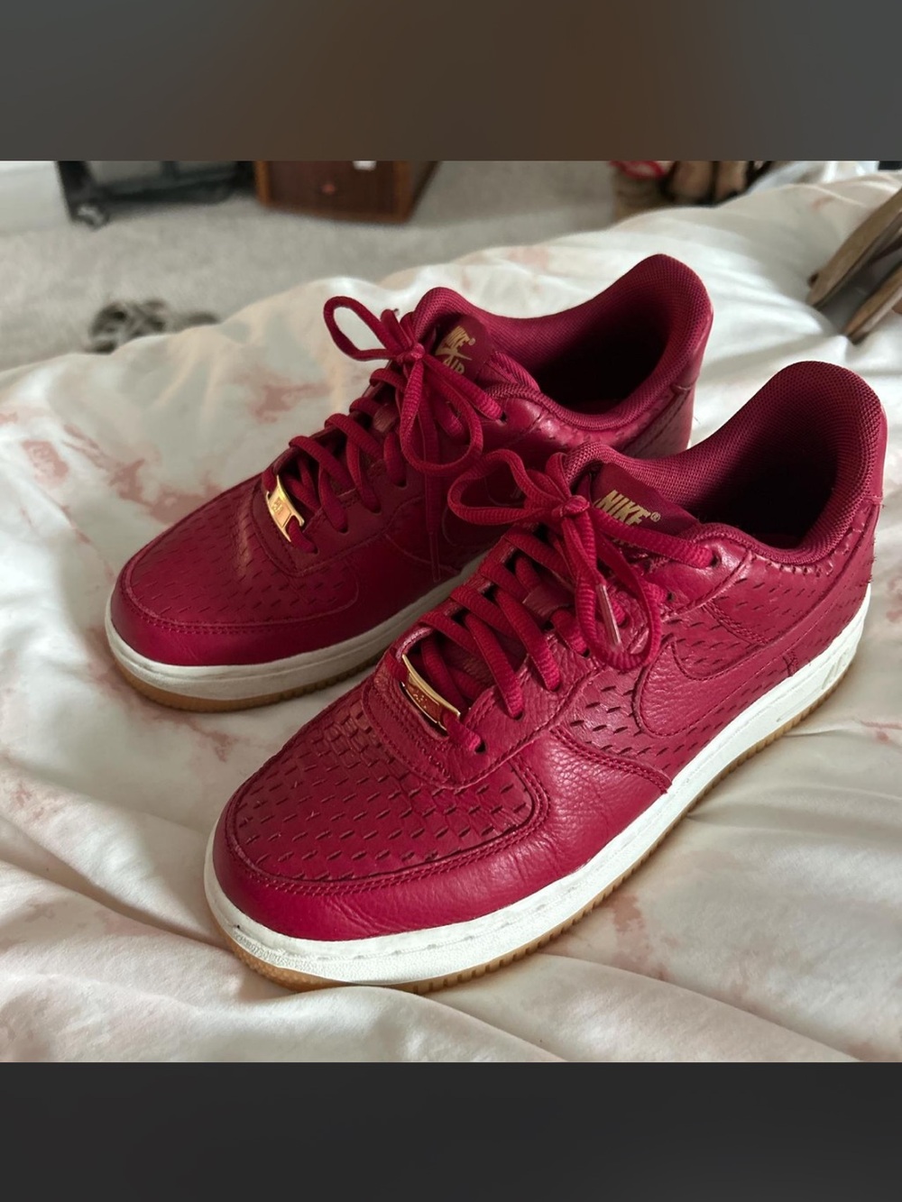 Nike Maroon/Burgundy Athletic Shoe Interior
